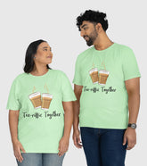 Tea-riffic Together Unisex Half Sleeve T-Shirts (Pack of 2)
